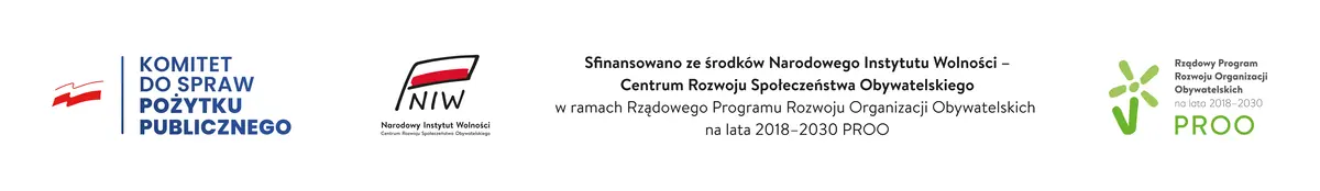 Sfinansowano ze środków Narodowego Instytutu Wolności w ramach programu PROO